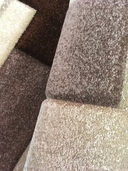 Spoltex , Kusový koberec Cascada Plus beige 6081, 80x150, hnedá, obývacia izba