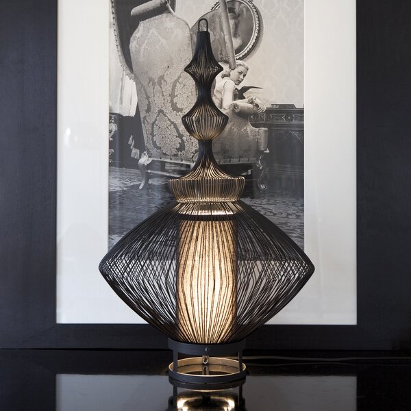 Stolové Lampa Forestier, Opium, Čierna, Obývacia izba, Kov, Dizajnový