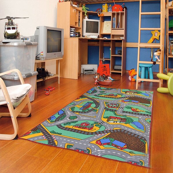 Associated Weavers, Detský kusový koberec cesty Play Time, 95x133, viacfarebná, detská izba