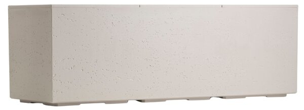 HowHomely Kvetináč na kolieskach BETONIQUE 90x30 cm béžový