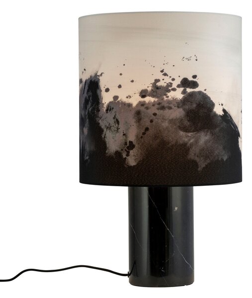 Stolové Lampa Dyberg Larsen, Molly, Čierna, Obývacia izba, Kameň