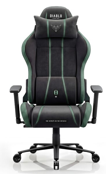 Látková herná stolička čierno-zelená Diablo X-One 2.0 Forest Green King