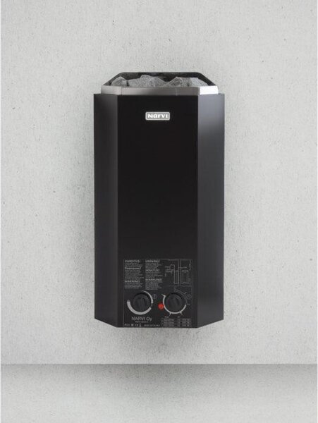 Narvi saunová pec elektrická Minex 3kW chrom black