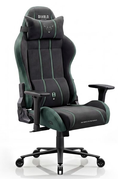 Látková herná stolička čierno-zelená Diablo X-One 2.0 Forest Green King