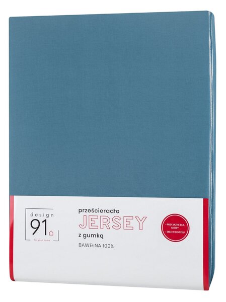 JERSEY PRESTIERADLO 90X200 CM, VÝŠKA 25 CM SVETLOMODRÉ