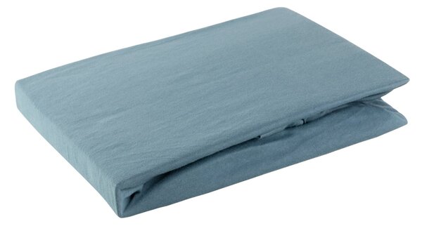 JERSEY PRESTIERADLO 90X200 CM, VÝŠKA 25 CM SVETLOMODRÉ