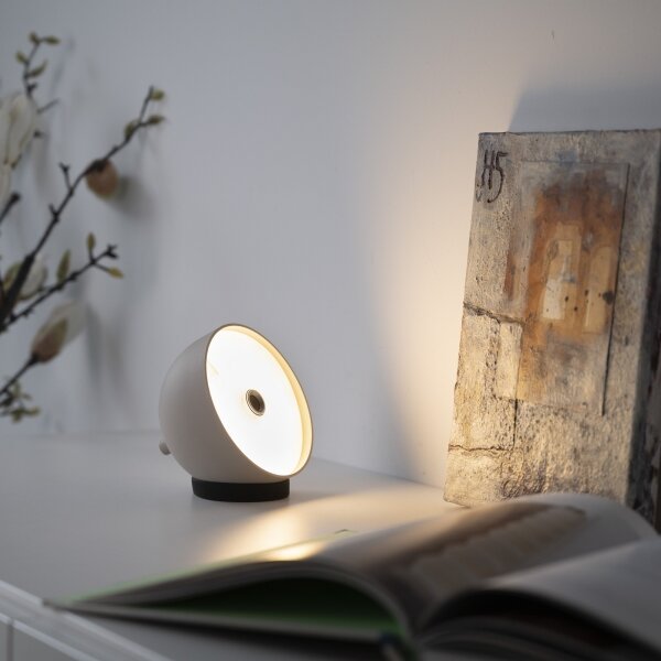 Schöner Wohnen 19244-39 - stmievateľná LED stolová lampa BELLIS LED/2,5W/5V IP54 sivá