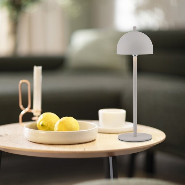 Schöner Wohnen 19244-39 - stmievateľná LED stolová lampa BELLIS LED/2,5W/5V IP54 sivá