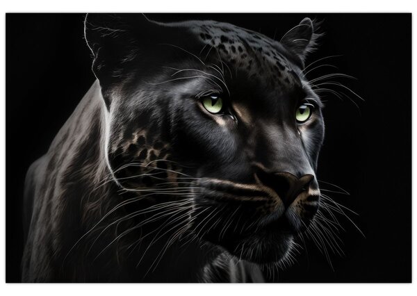 Obraz - Čierny panter (90x60 cm)