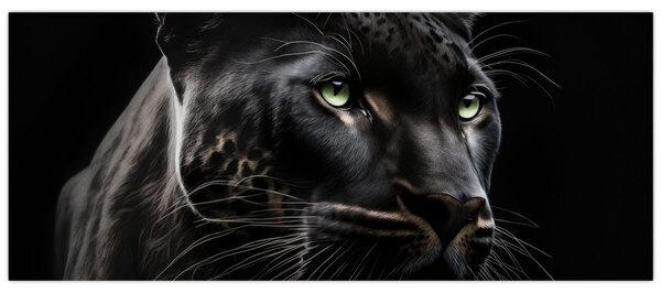 Obraz - Čierny panter (120x50 cm)