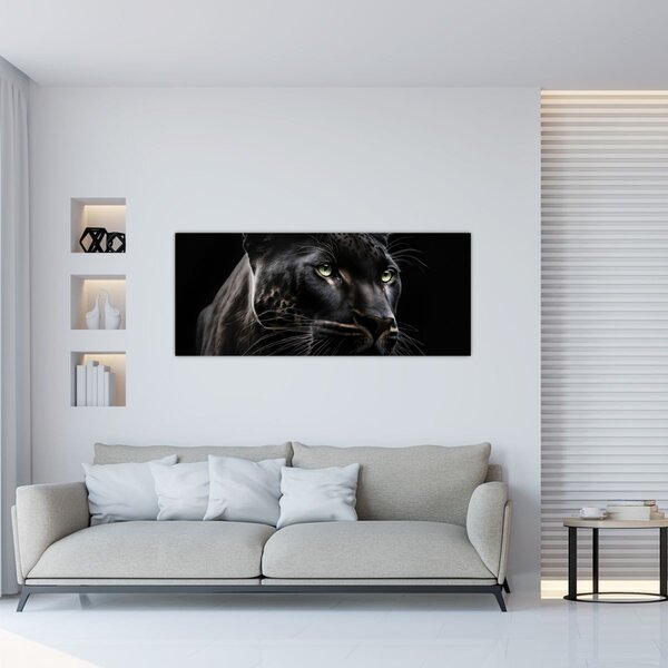 Obraz - Čierny panter (120x50 cm)