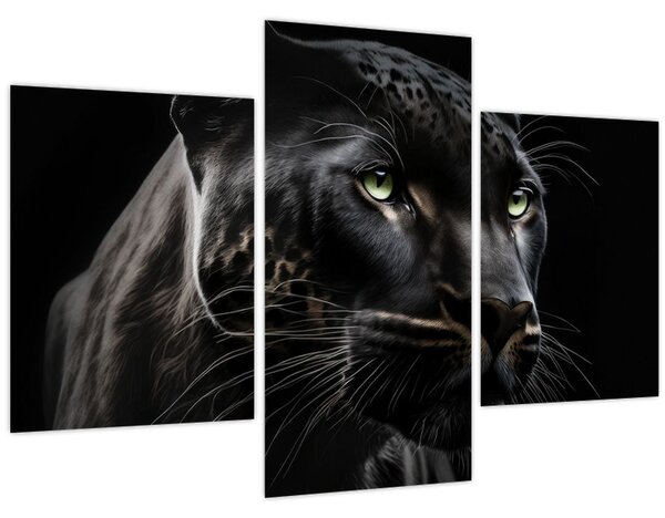 Obraz - Čierny panter (90x60 cm)