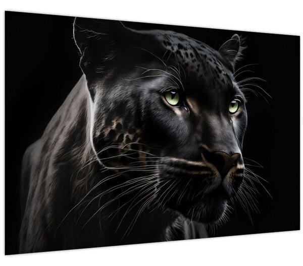 Obraz - Čierny panter (90x60 cm)