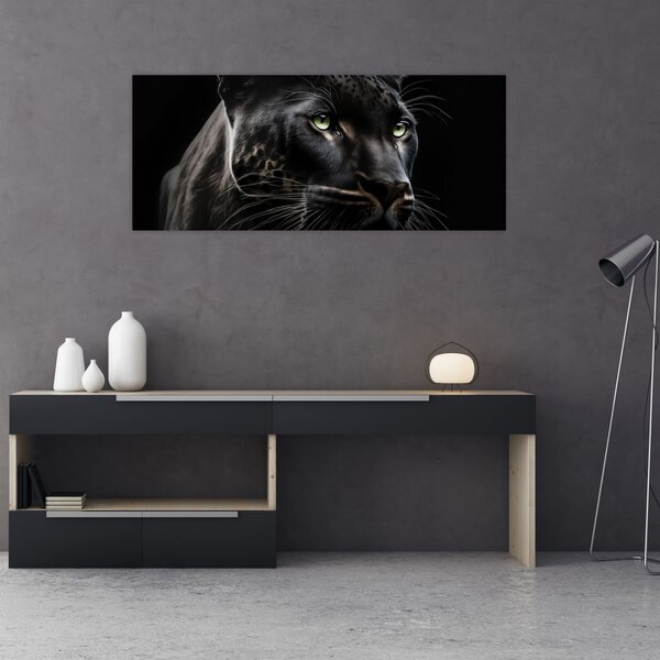 Obraz - Čierny panter (120x50 cm)