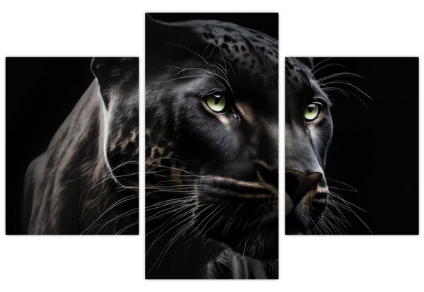 Obraz - Čierny panter (90x60 cm)