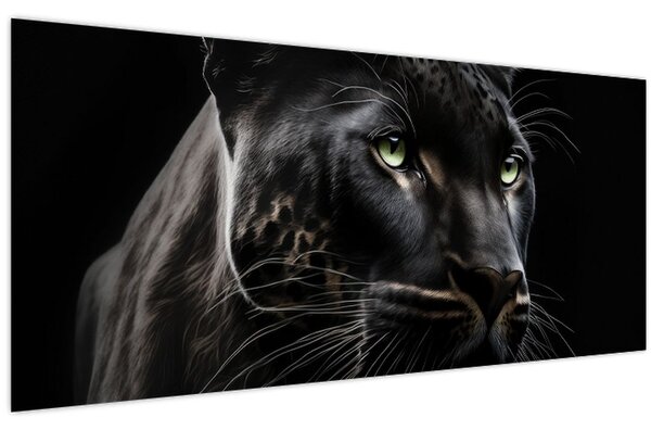 Obraz - Čierny panter (120x50 cm)