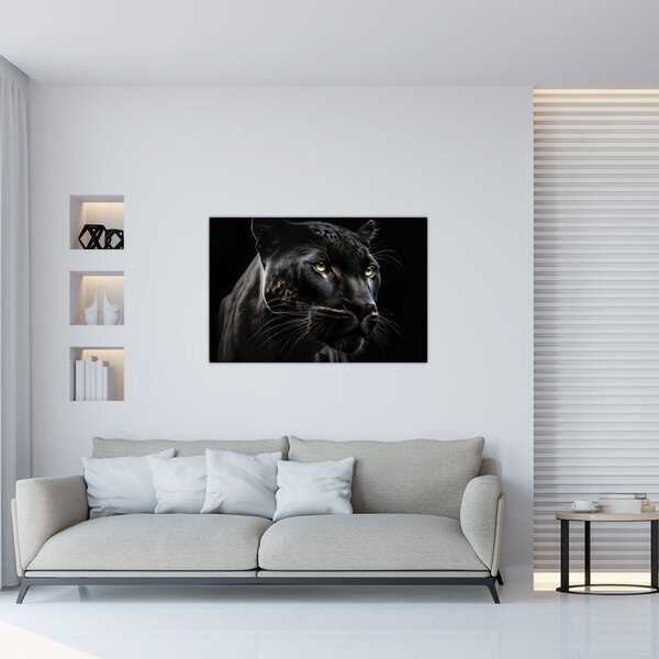 Obraz - Čierny panter (90x60 cm)