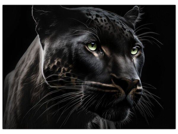 Obraz - Čierny panter (70x50 cm)