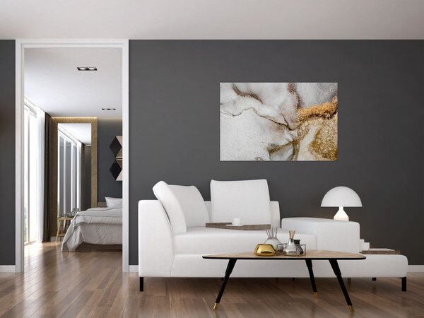 Obraz - Mramorový atrament (90x60 cm)