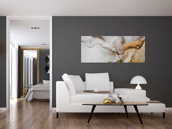 Obraz - Mramorový atrament (120x50 cm)