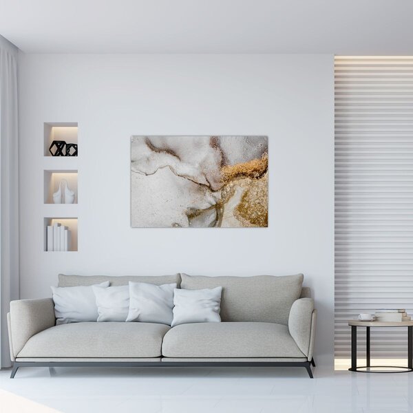 Obraz - Mramorový atrament (90x60 cm)