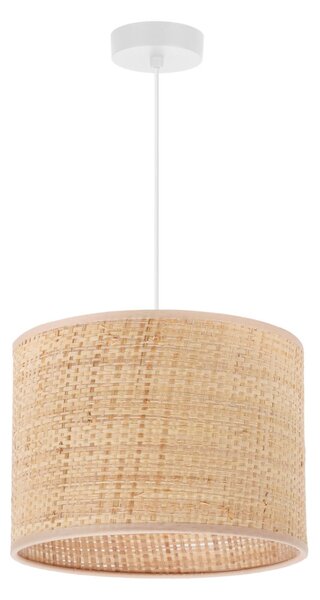 Závesné svietidlo Rattan, 1x ratanové tienidlo, (fi 20cm), w
