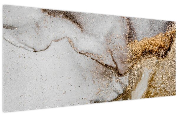 Obraz - Mramorový atrament (120x50 cm)