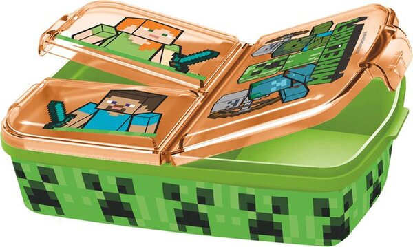 Plastový desiatový box MINECRAFT 19,5x16,5x6,7cm