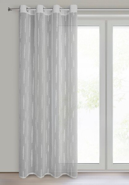 ZÁVES NA KRÚŽKOCH ALENI 140X250 CM STRIEBORNÁ