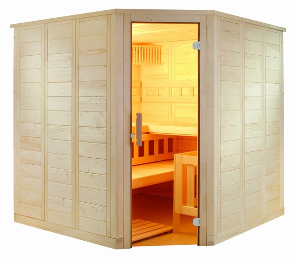 Sentiotec fínska Sauna Welfun Corner 206x206x204cm