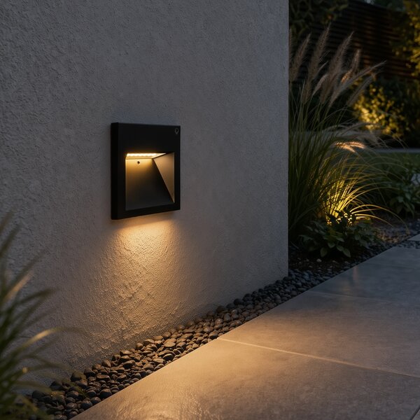 Moderná nástenná lampa čierna vrátane LED - Gem 2