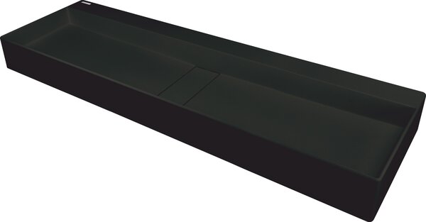Deante Blur, granitové umývadlo na dosku 1200x400x120 mm, čierna, DEA-CQB_NU2S