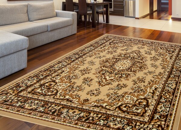 Spoltex, Kusový koberec Samira New Beige 12001-050, 80x150, béžová, chodba / predsieň