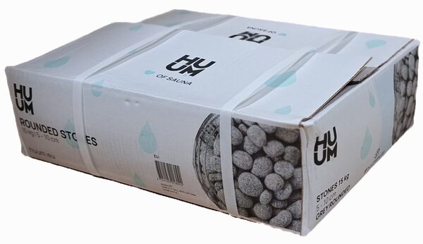 HUUM kamene do sauny luxusné zaoblené 15 kg