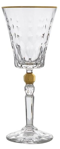 BOHEMIA PRESTIGE CONTE GOLD POHÁR NA VÍNO 260ML SADA 6 KS