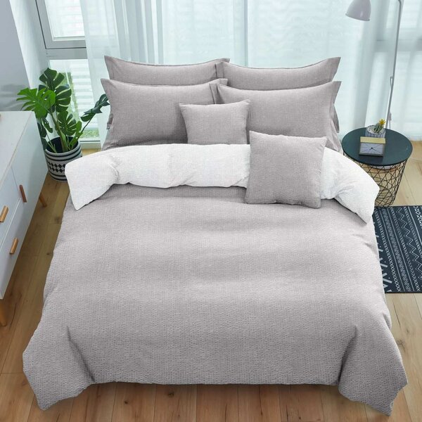 Sendia Textil MOLLIA - krepové obliečky SVETLOSIVÉ 140x200 cm 3 Set Balenie Rozmer obliečok: 140x200 cm, Obsah balenia: 3 Set Balenie