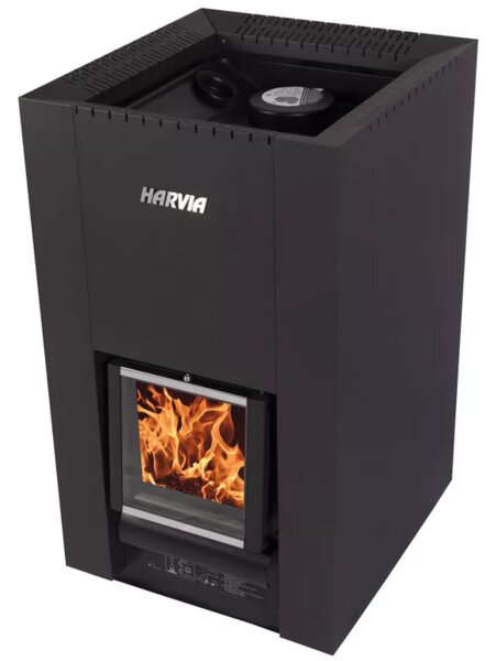 Harvia saunové kachle na drevo Linear 22 black