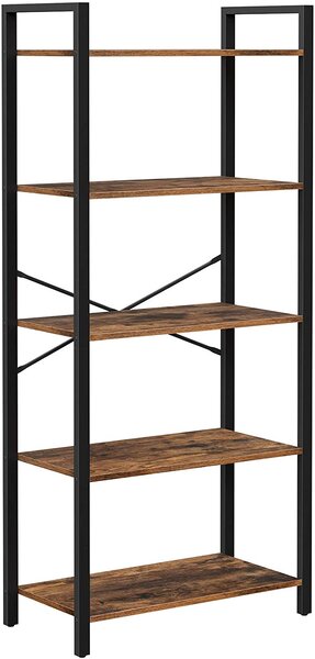 VASAGLE Priemyselný regál 5 políc 66 x 153 x 30 cm