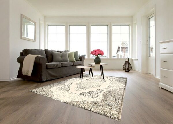 Berfin Dywany , Kusový koberec Dizayn 7417 Grey, 120x180, šedá, obývacia izba