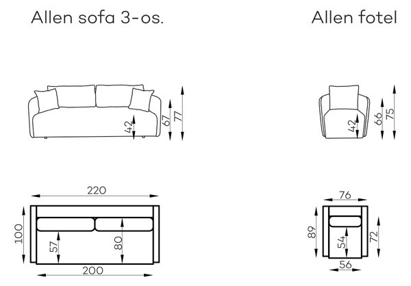 MOOD SELECTION Allen kreslo