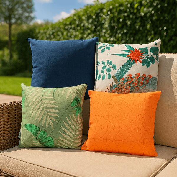Vonkajší vankúš PEACSY 38x38 cm - viac variantov Farba: Oranžová