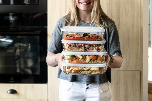 Sada skleněných dóz s víčkem PYREX 4x1500ml
