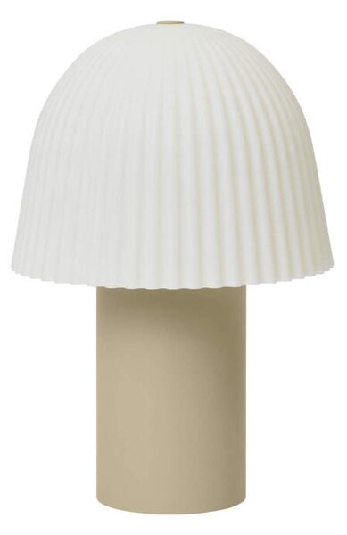 Ferm Living Prenosná lampa Frill, cashmere/white 1104271028