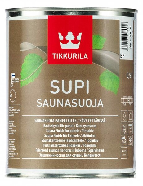 Tikkurila ochranný náter na drevo do sauny Supi 0,9L