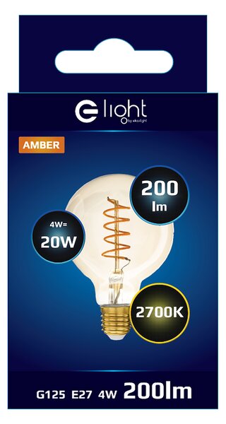 Dekoračná LED žiarovka E27 teplá 2700k 4w 320 lm