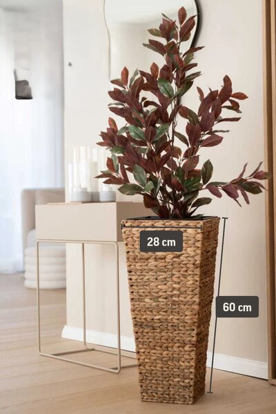 Kvetináč ASIA, vodný hyacint, výška 60 cm, natur