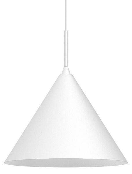 Závesné svietidlo Capital, 1x biele kovové tienidlo, (fi 32cm), w