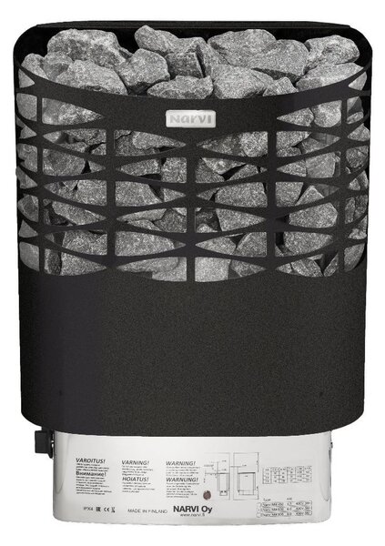 Narvi saunová pec elektrická NS 450 Black black