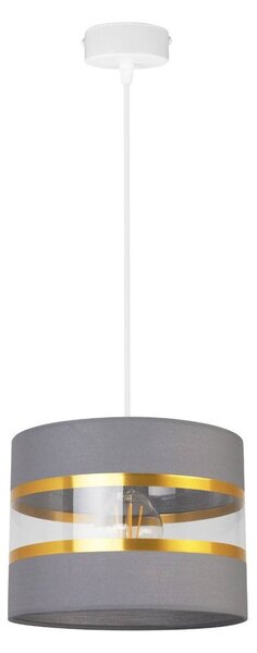 Závesné svietidlo Elegance, 1x textilné tienidlo (výber zo 6 farieb), (výber z 2 farieb konštrukcie), g