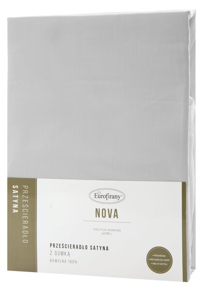 MAKOSATÉNOVÉ PRESTIERADLO NOVA 180X200 CM, VÝŠKA 30 CM STRIEBORNÉ